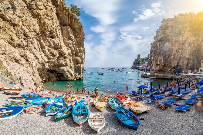 Amalfi Coast & Positano: Boat Tour with Snorkeling & Drinks - Positano from the water and the La Porta swim