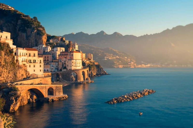 Amalfi: Sunset Boat Tour with Fruit and Drinks - The Praiano swim stop at sunset