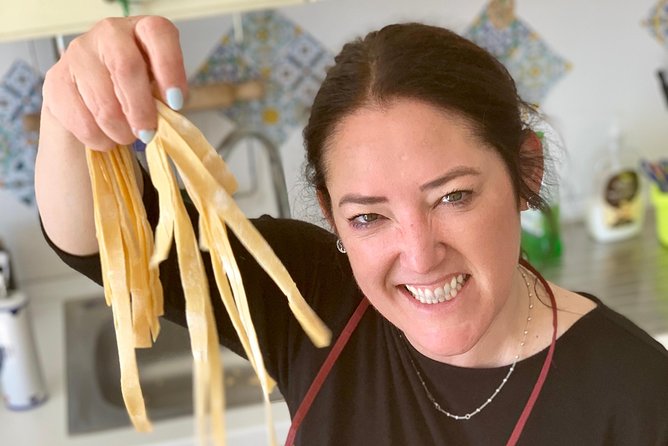 Authentic Cooking with Locals: Meal, Wine & Scenic Views - Learning pasta shapes from Carla