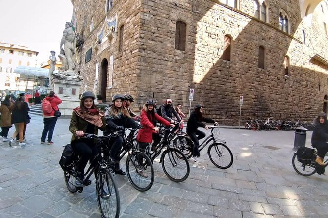 Bike Tour of Florence with Piazzale Michelangelo - The uphill ride to Piazzale Michelangelo