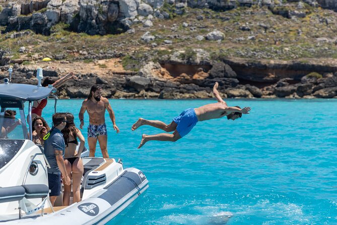 Boat Tour Egadi Day discover Favignana and Levanzo from Trapani - Cala Fredda and Cala Minnola