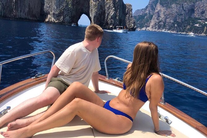 Boat Tour of the Caves on the Island of Capri - Swimming beside the Faraglioni