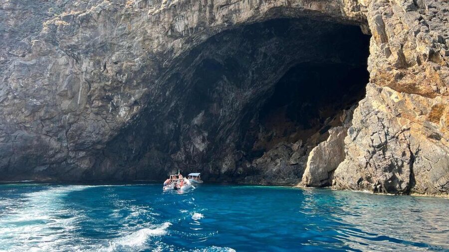 Buggerru: Half-Day Dinghy Tour of the Sardinian South Coast - Entering the Arco dei Baci and Grotta del Forno