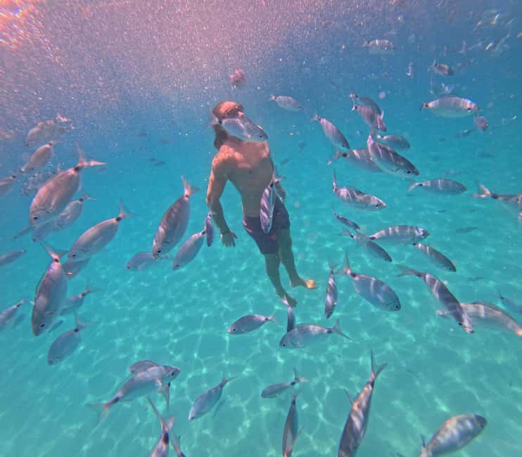 Cagliari: Boat Tour, 4 Stops, Swim, Snorkeling, & 1 Spritz - Poetto Beach and the ride home