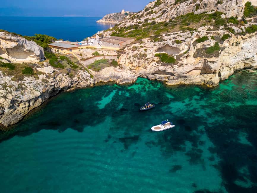 Cagliari: Coastline Cruise with Drinks and Snorkeling - Cala Mosca: an early swim in clear water