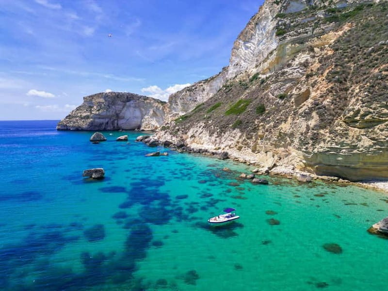 Cagliari: Devil's saddle boat tour, 4 stops and prosecco - Cala Bernat: the first chance to swim
