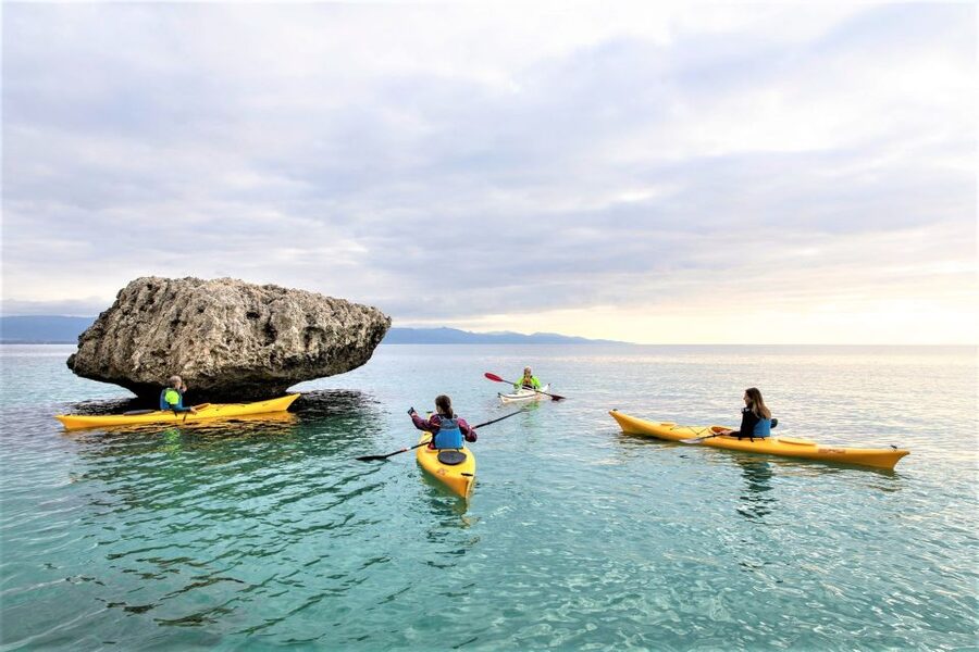 Cagliari: Guided Kayak Excursion in the Gulf of Cagliari - Starting beside Poetto Beach