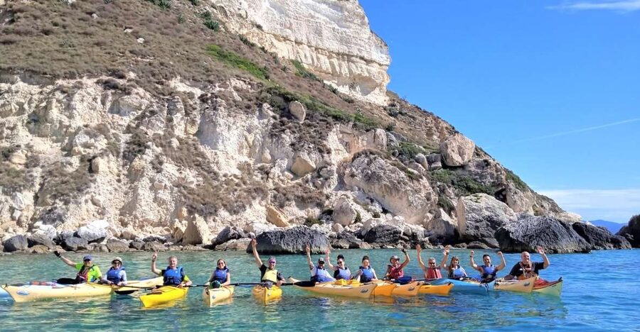 Cagliari: Guided Kayak Excursion in the Gulf of Cagliari - Capo Sant’Elia and the cave passage