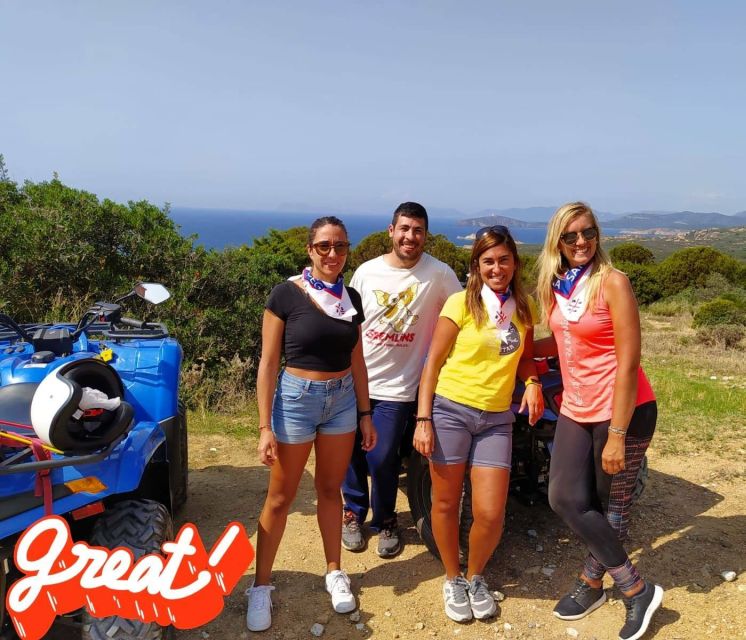 Cagliari: Quad Adventure Experience from Chia - Coastal views and the optional beach stop