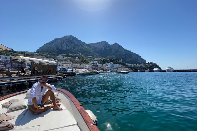 Capri Boat Tour: Grottoes, Swim & Sip Limoncello in a Small Group - Punta Carena and Capri’s western coast