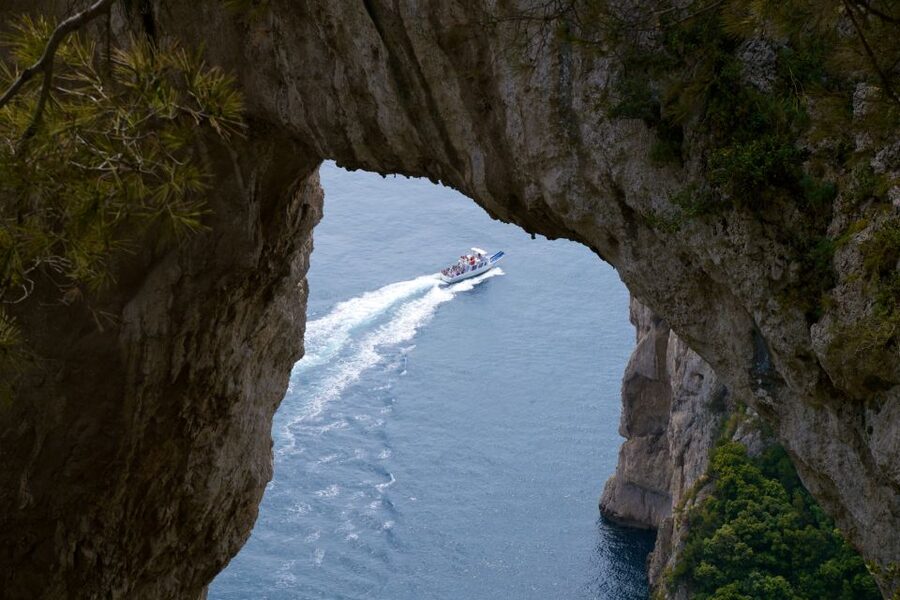 Capri: Island Sightseeing Tour with Blue Grotto Stop - Villa Malaparte and the View Toward Punta Tragara