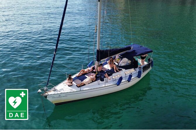 Catamaran tour stops bathing and snorkeling toast with prosecco - Setting Out From Cagliari’s Port