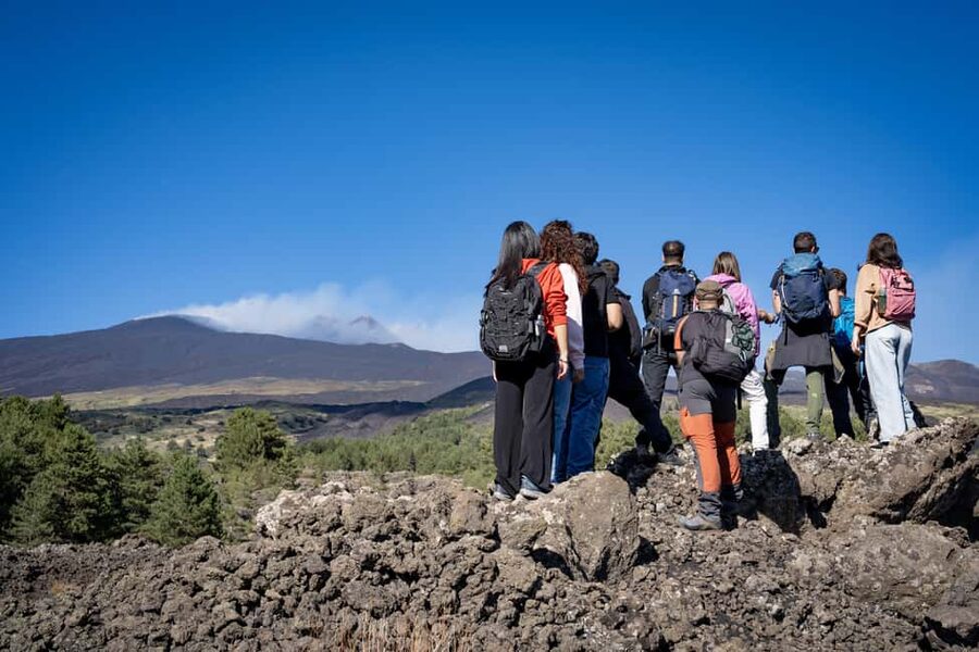Catania: Amazing Etna Morning Tour with Pickup and Drop-Off - Walking toward the 1,800-meter volcanic zone