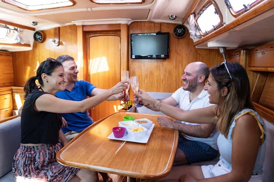 Catania: Cyclops Coast Cruise with Appetizer & Snorkeling - From Catania harbor to the black Cyclops Coast