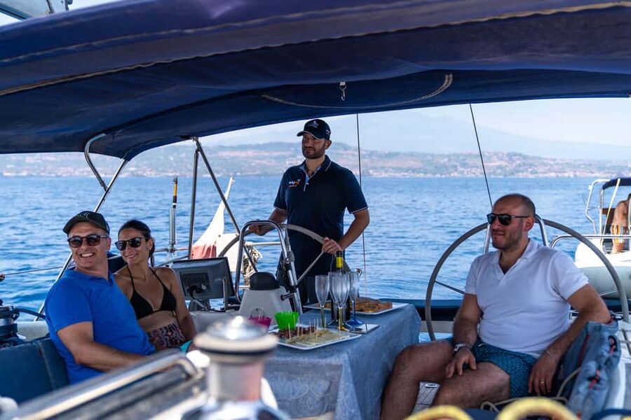 Catania: Cyclops Coast Cruise with Appetizer & Snorkeling - Lachea Island: your first chance to swim