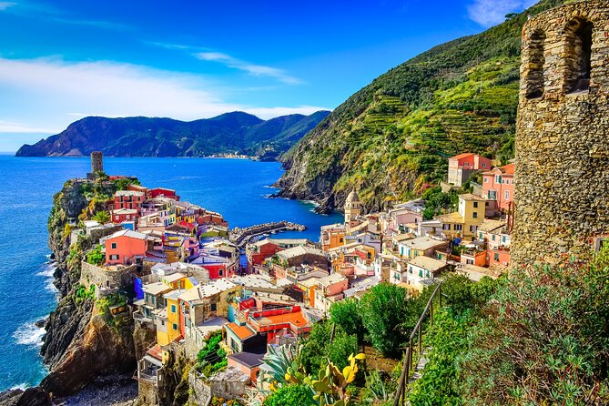 Cinque Terre and Pisa Tower Tour from Florence Semi Private - Manarola combines village time with a sea view