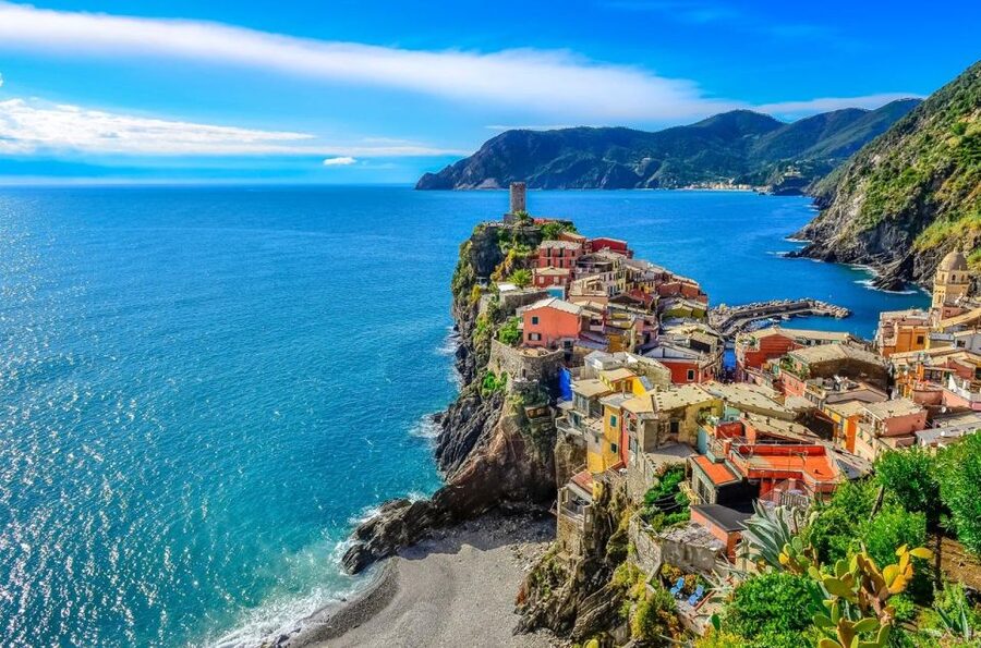 Cinque Terre: Hybrid Boat Tour with Swimming Stop - Riomaggiore and the return to Monterosso