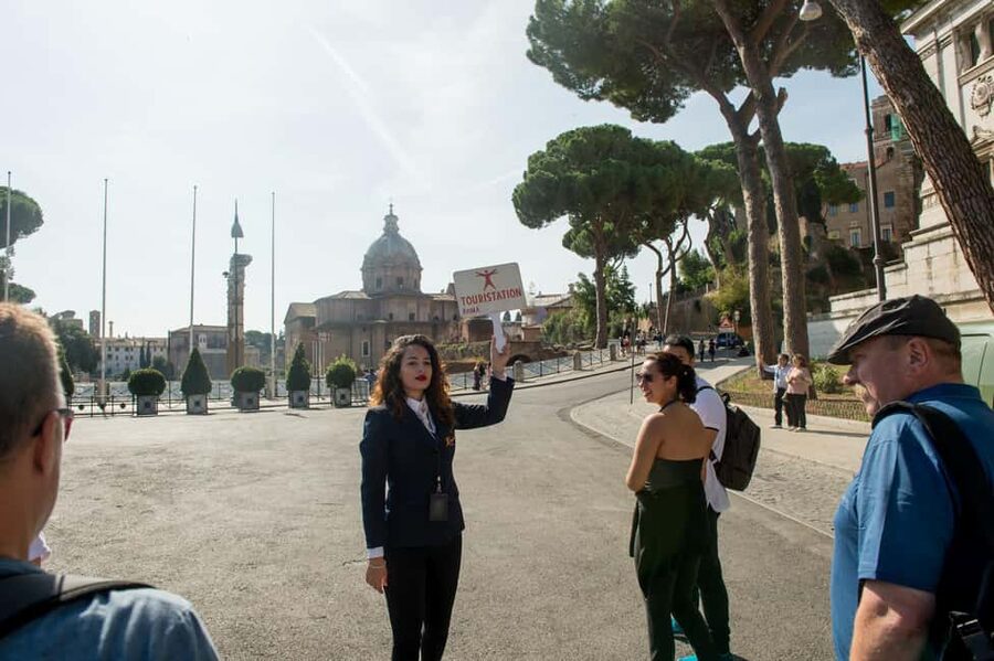 Colosseum & Roman Forum Semi-Private Guided Tour - Looking across Palatine Hill
