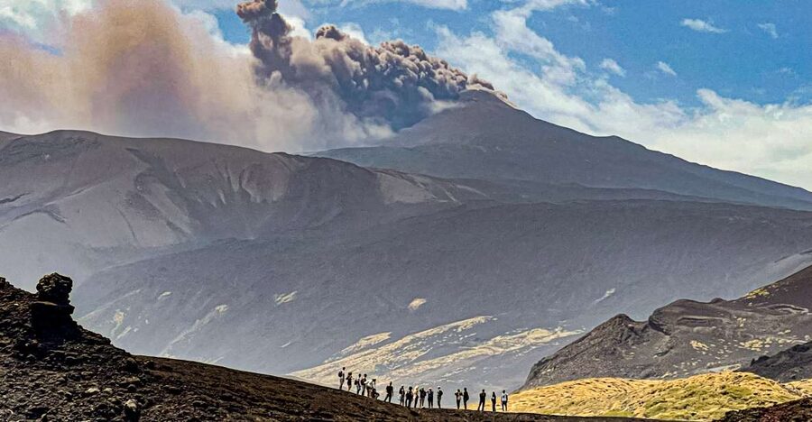 Etna: Craters of the 2002 Eruption Trekking Experience - Hotel dell Betulle and the human mark of lava