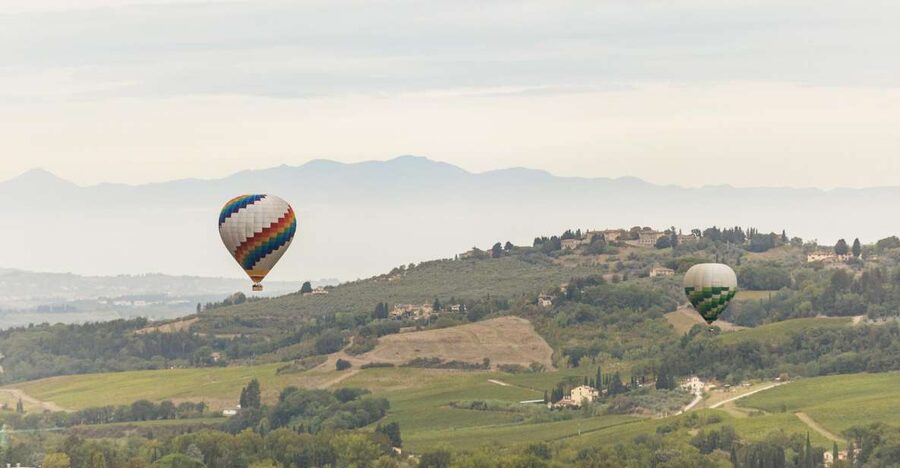 Florence: Balloon Flight Over Tuscany - From Florence to the San Casciano takeoff field