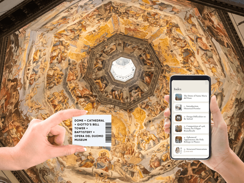 Florence: Cathedral & Brunelleschi's Dome Ticket & Audio App - Climbing Brunelleschi’s Dome, 463 steps above Florence