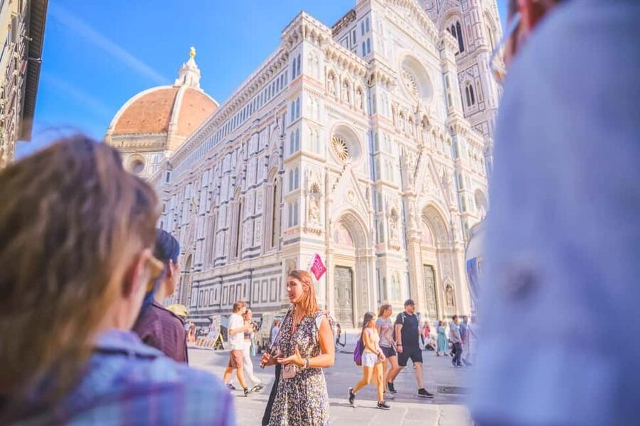 Florence: Cathedral, Dome and Terraces Guided Tour - The northern terrace and its narrow passages