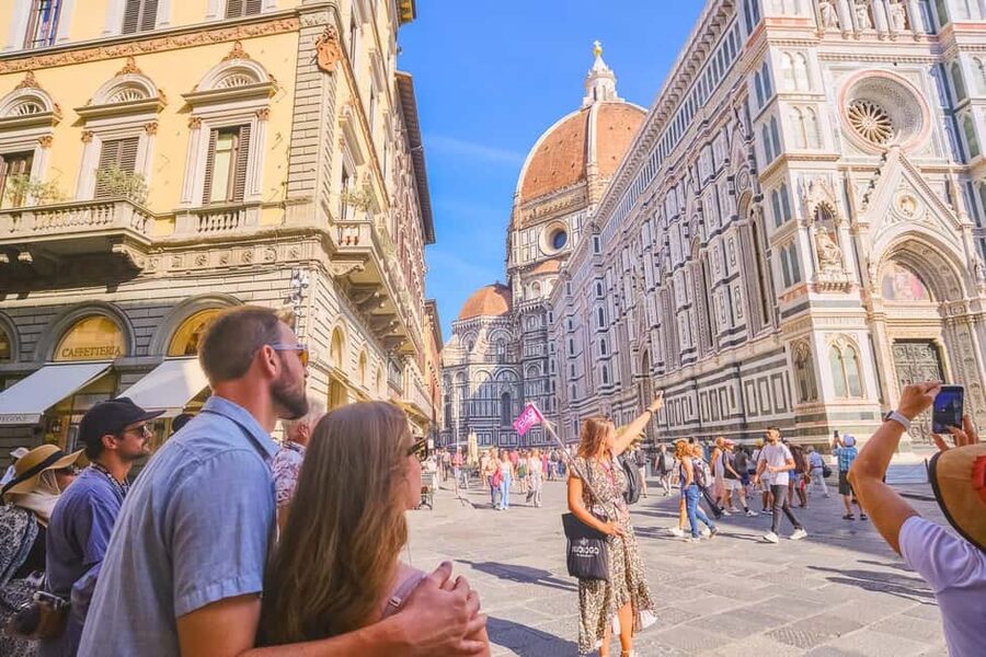 Florence: Cathedral, Dome and Terraces Guided Tour - The cathedral art and the museum pass