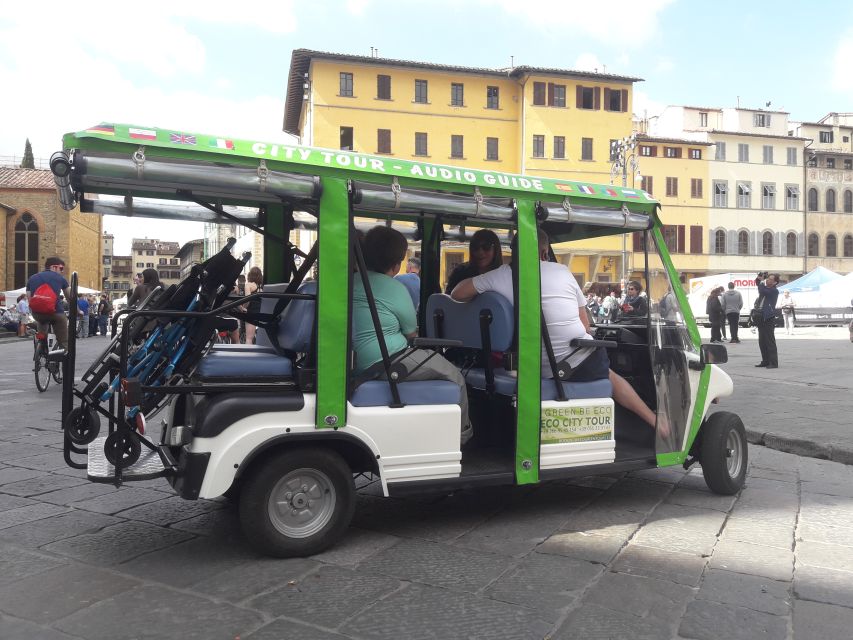 Florence: Eco-Friendly Golf Cart City Tour with Audio Guide - Stories around Santa Croce, the Medici, and Berta