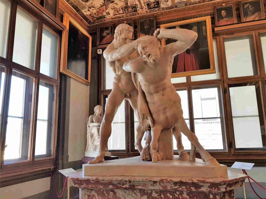 Florence: Uffizi & Accademia Priority Tickets with Audio App - Meeting the host and entering the Accademia
