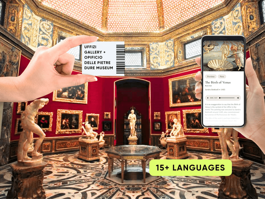 Florence: Uffizi Priority Ticket & Masterpieces Audio App - Key points to know before booking