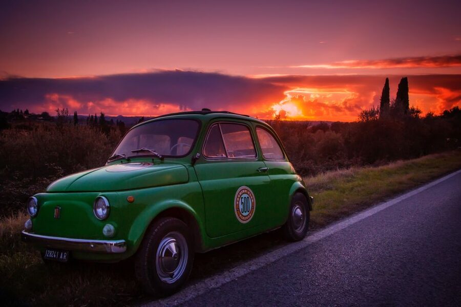 Florence Wine Tasting and Tuscan Lunch in a Vintage Fiat 500 - Starting at 500 Touring Club in Scandicci