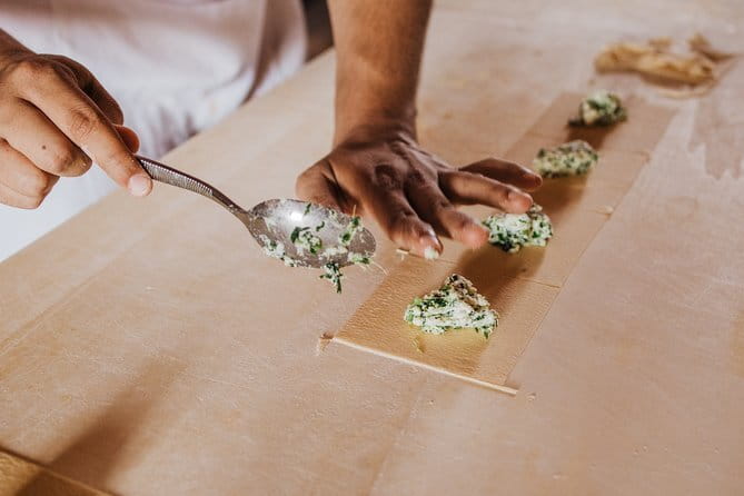 Francy's Pasta & Gnocchi on Top of Florence Hills - Rolling dough and making three pasta styles