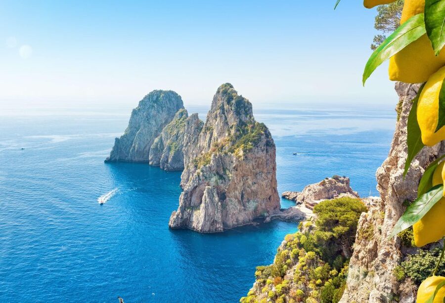 From Amalfi: Capri Island Boat Tour with Snorkeling & Drinks - Swimming near Conca dei Marini