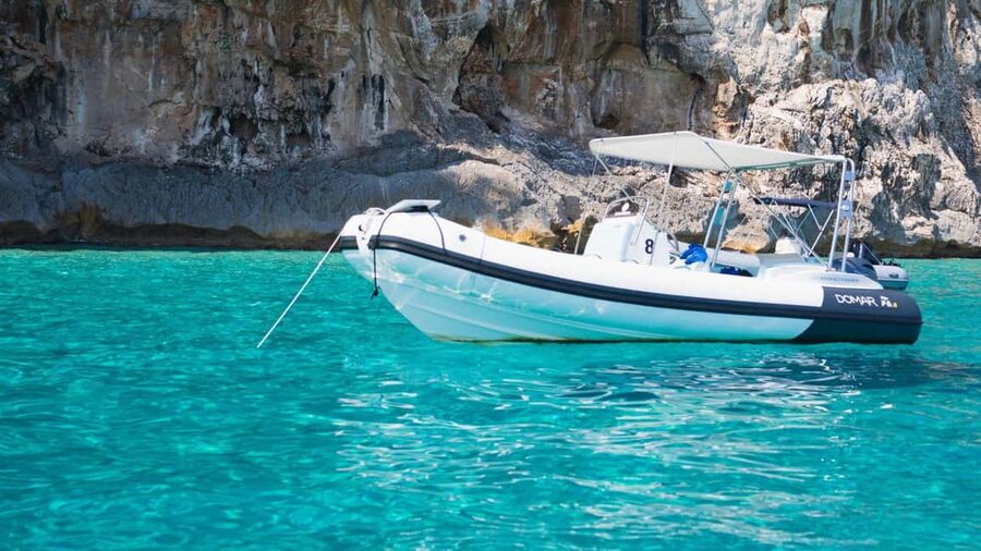 From Arbatax: RIB tour to Cala Mariolu and Cala Goloritzè - Caves, cliffs, and the Grotta dei Colombi