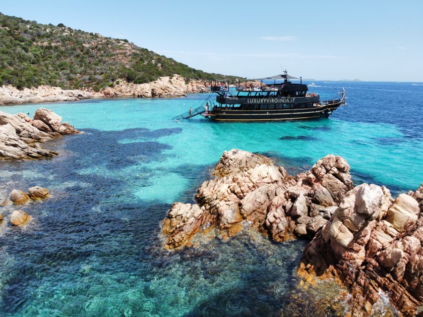 From Cannigione: La Maddalena Archipelago Boat Trip - Pink Beach, seen from the water