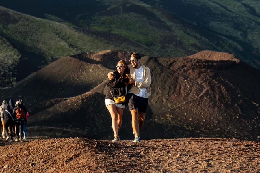 From Catania: Mount Etna Sunset Tour with Tasting and Cave - Enoteca dell’Etna and the local tasting
