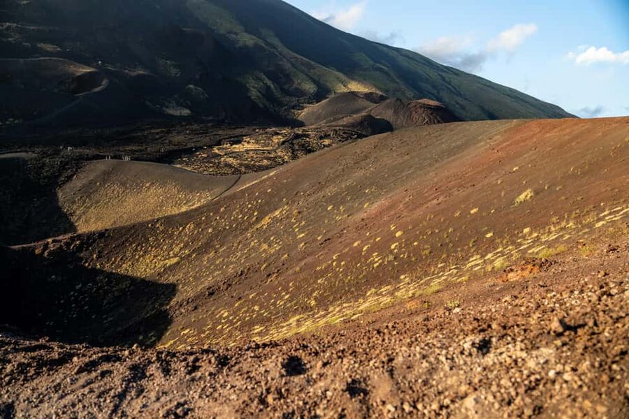 From Catania: Mount Etna Sunset Tour with Tasting and Cave - Walking the Sapienza Refuge and Silvestri craters