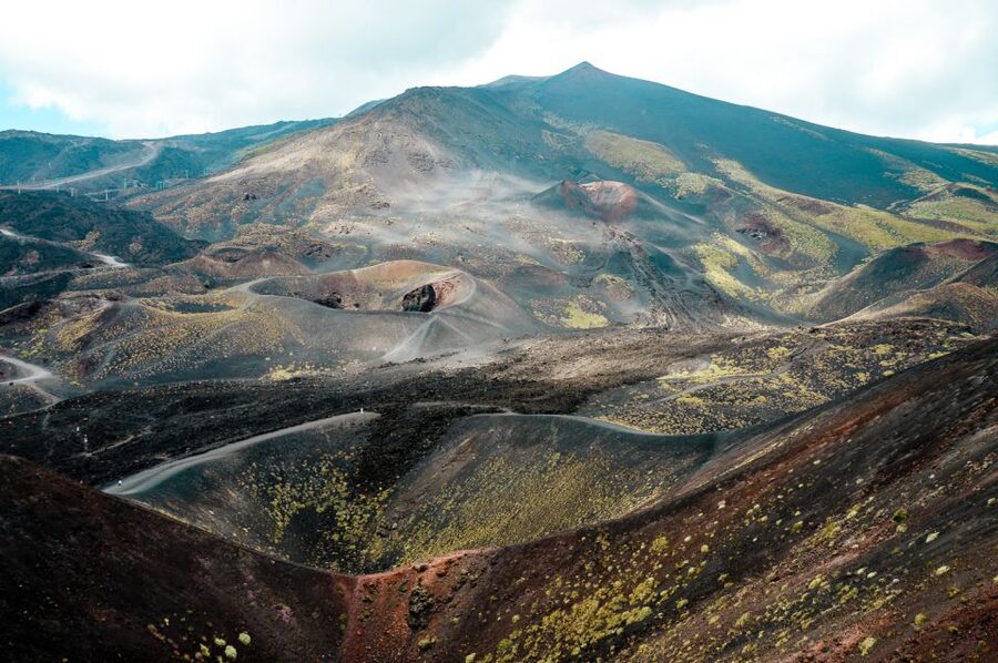 From Catania: Mount Etna Sunset Tour with Tasting and Cave - The Catania pickup and the climb by van