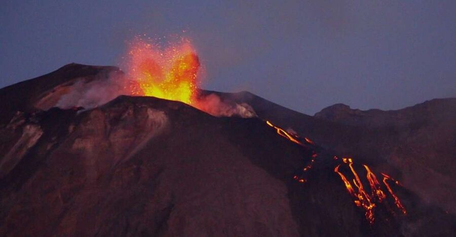 From Lipari: Panarea and Stromboli Cruise with Stops - Stromboli, where black volcanic ground meets white houses