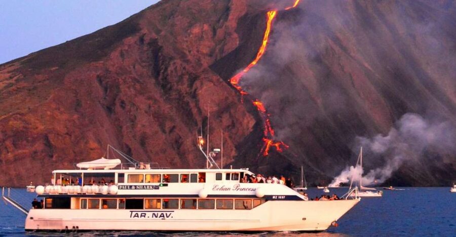 From Milazzo: Panarea and Stromboli Boat Trip by Night - Leaving Milazzo at 12:30