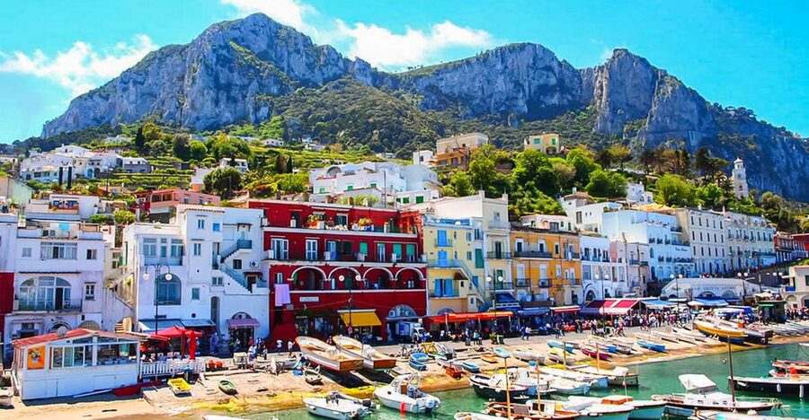 From Naples: Capri Guided Tour with Ferry Tickets & Minibus - The Piazzetta and 90 minutes of free time