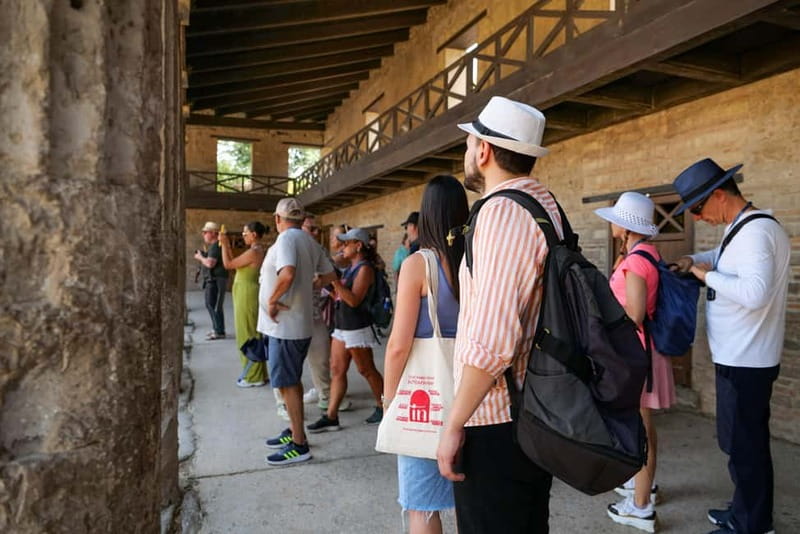 From Naples: Guided tour of Pompeii skip-the-line and round-trip train - Time, heat, and walking demands
