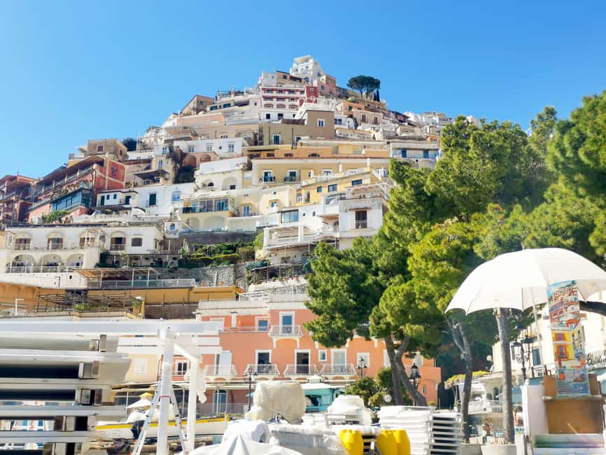 From Naples/Salerno: Group Tour to Positano, Amalfi, Ravello - Positano: one hour among steep lanes and colorful houses