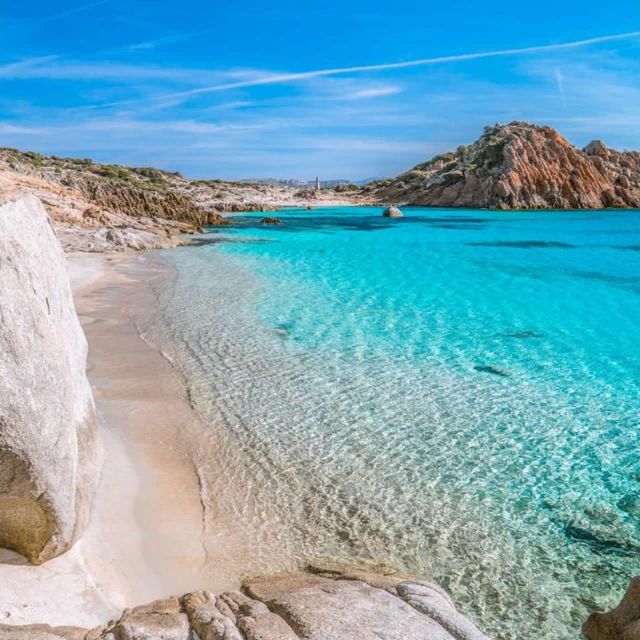 From Palau: La Maddalena Archipelago Boat Tour with Pasta - Cala Corsara on Spargi is the standout swim
