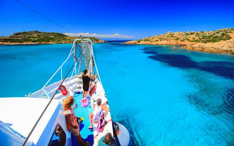 From Palau: La Maddalena Archipelago Day Tour by Boat - La Maddalena town: a welcome change of pace