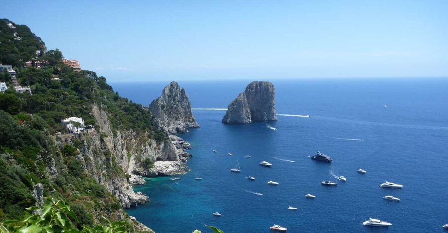 From Positano, Praiano, or Amalfi: Capri Full-Day Boat Tour - The Capri circuit: grottoes, arches, and Villa Malaparte