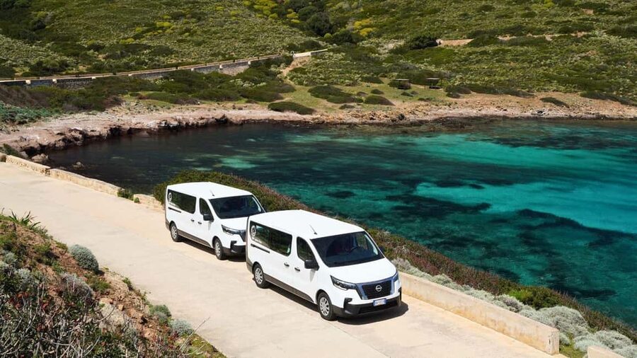 From Stintino: Asinara minivan tour - Porto di Fornelli and the first look at prison island