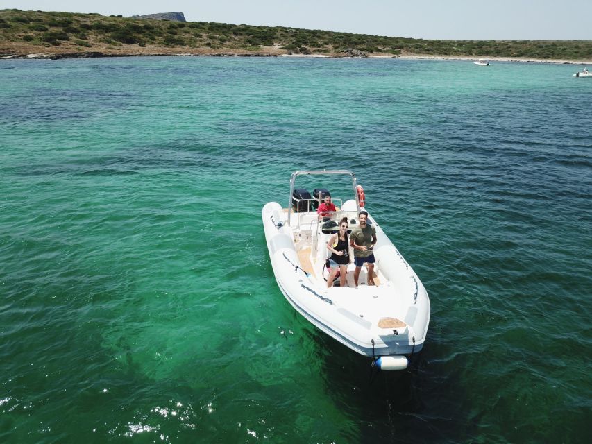 From Stintino: Half-day dinghy tour in Asinara Gulf - What the swimming stops are really like