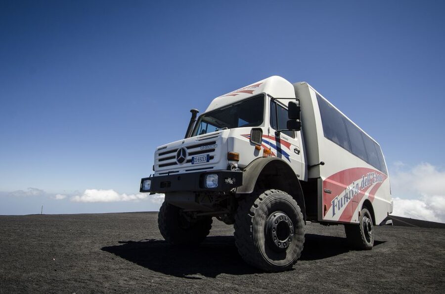 From Taormina: Etna Upper Craters Day Tour - The 4x4 jeep ride toward the upper zones