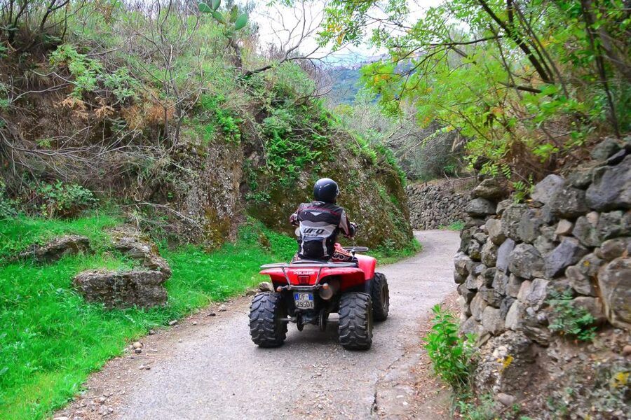From Taormina: Off-Road ATV Tour Alcantara & Mount Etna - Through Castiglione di Sicilia wine country